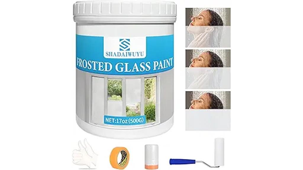 privacy frosted glass paint