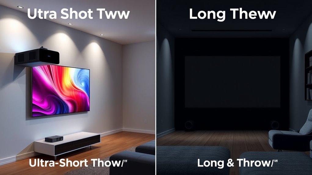 projection distance and angle