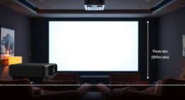 projection distance and size
