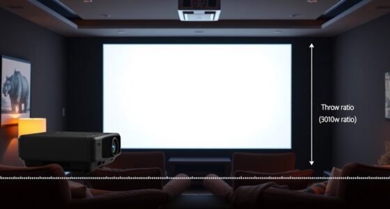 projection distance and size