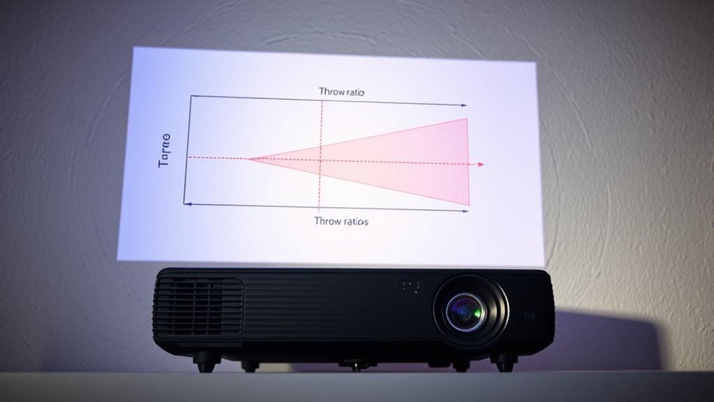 projection distance measurement guide