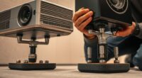 projector and speaker vibration isolation