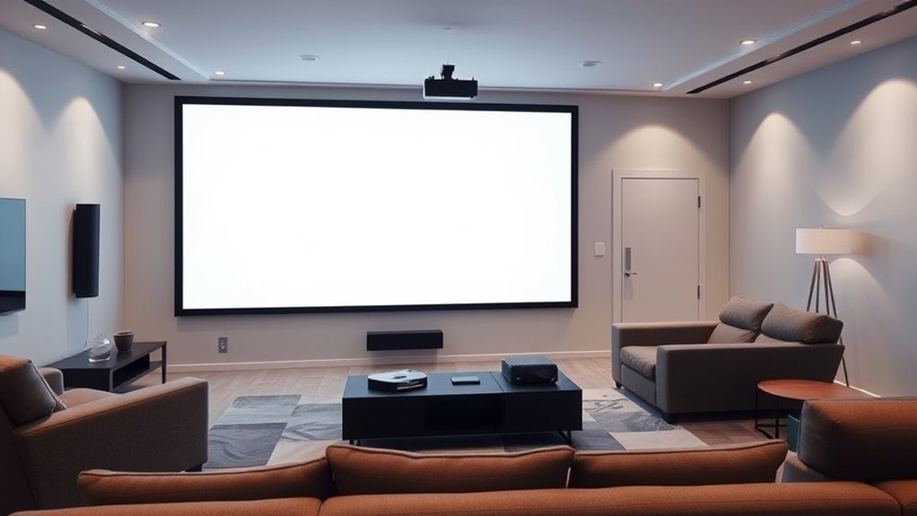 projector placement and space flexibility