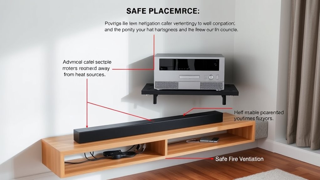 proper device placement prevents fires