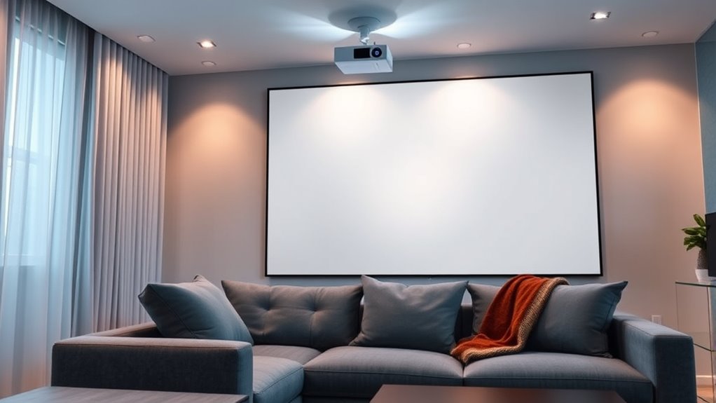 proper projector placement and sound