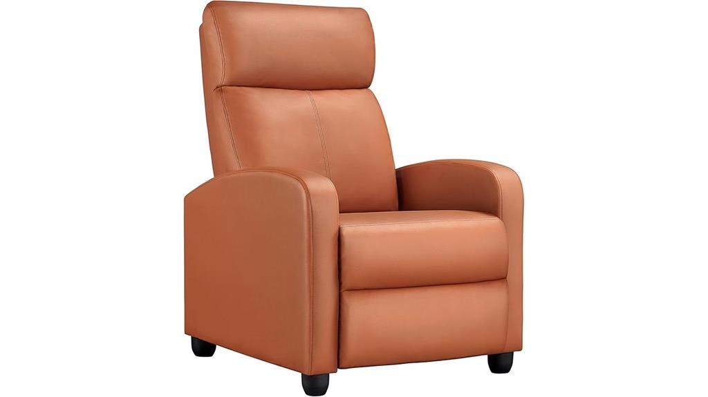 pu leather recliner
