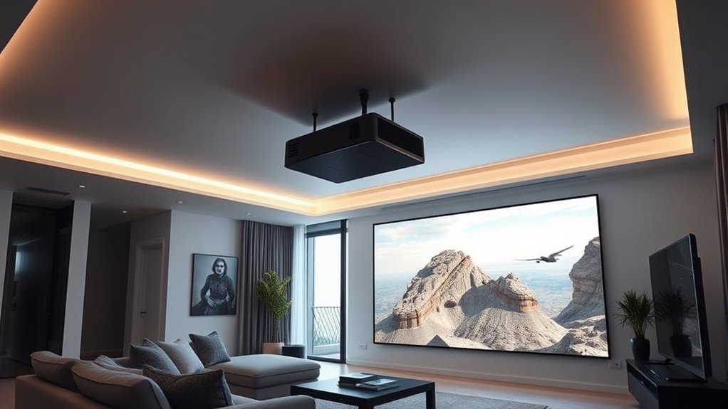 quiet bright flexible projection