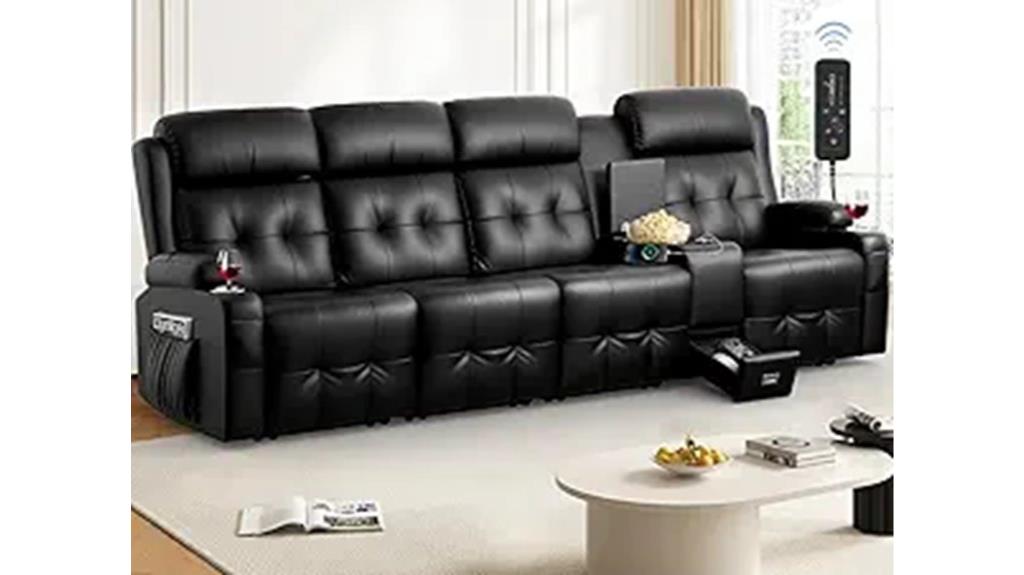 recliner loveseat with accessories