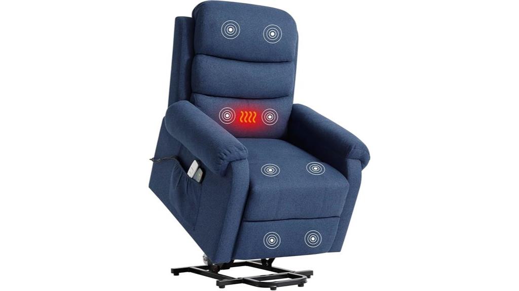 recliner with heat massage