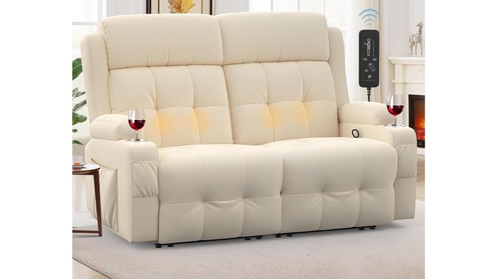 reclining loveseat with storage