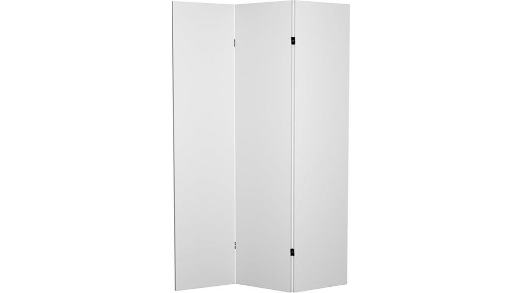 red canvas room divider