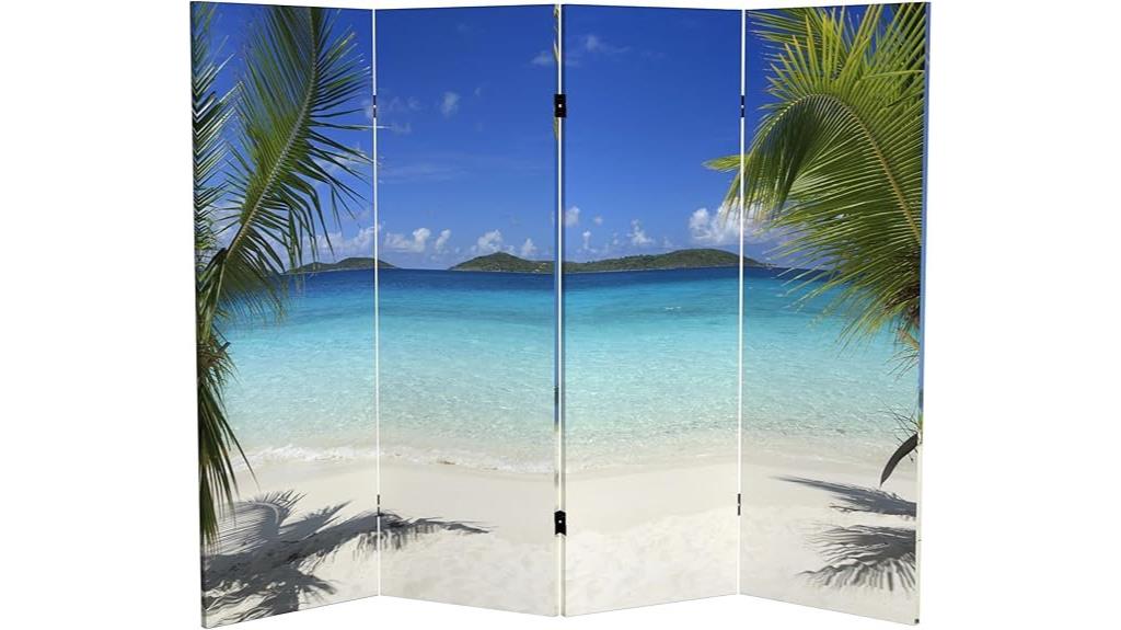 red lantern folding screen