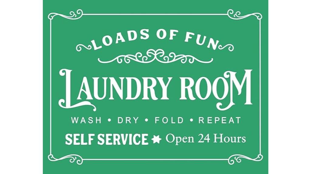 reusable laundry room stencil