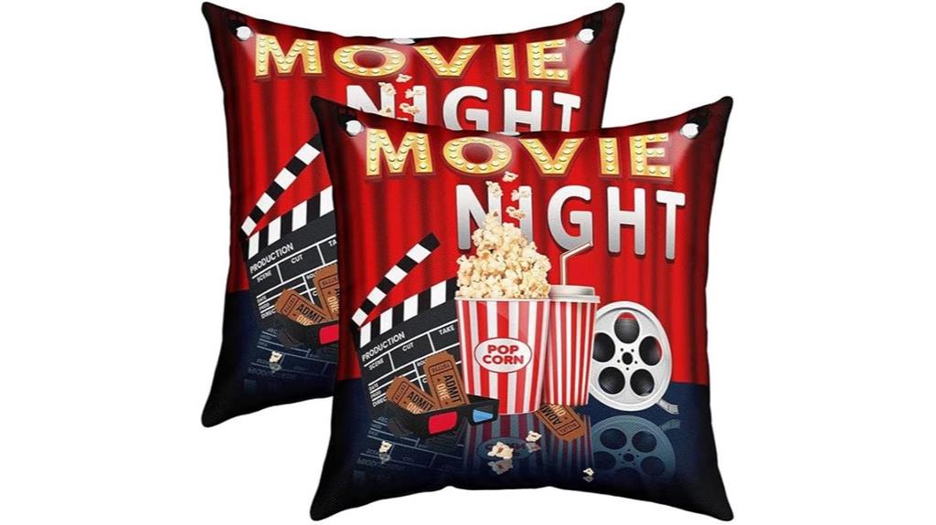 reversible movie night pillows