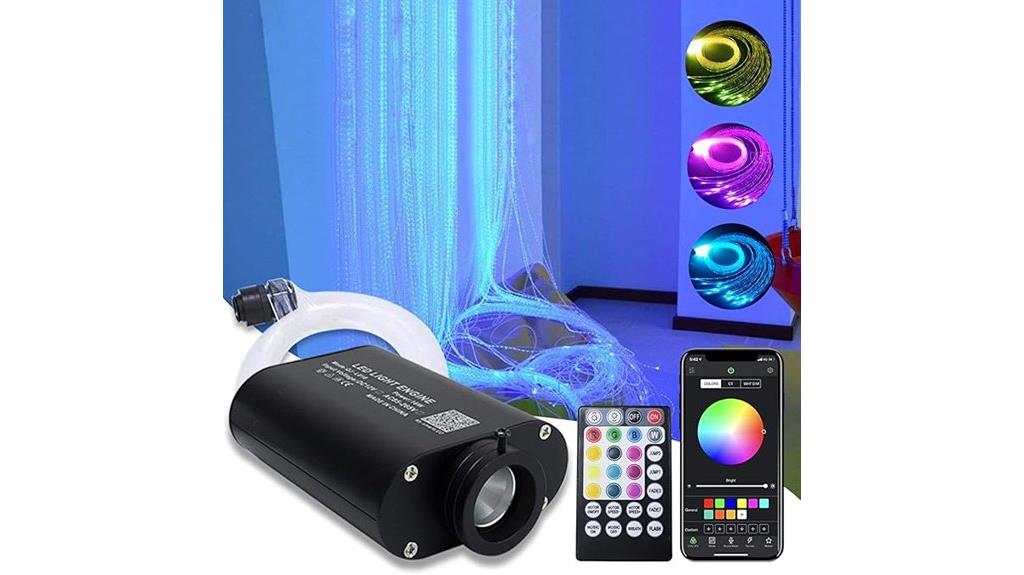 rgbw fiber optic curtain kit