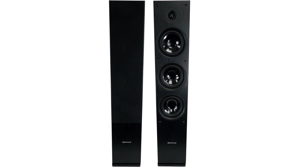 rockville black passive speakers