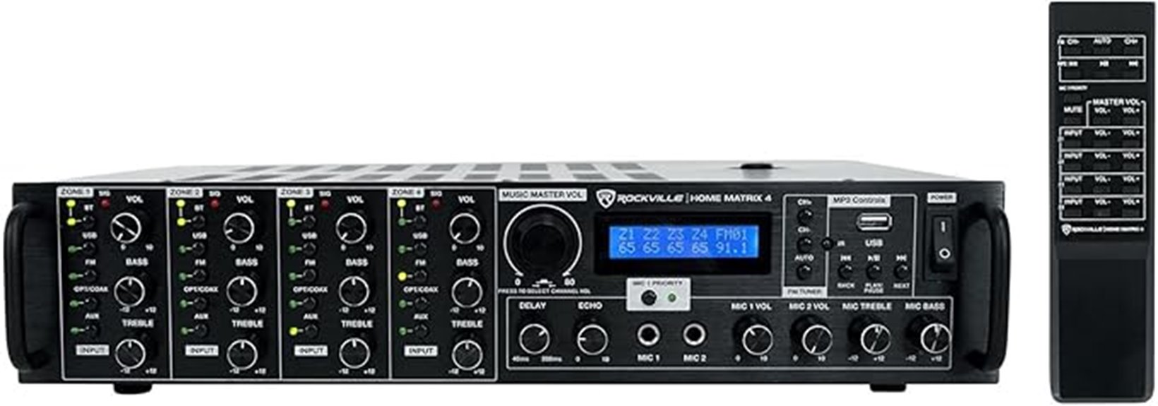 rockville matrix 4 receiver