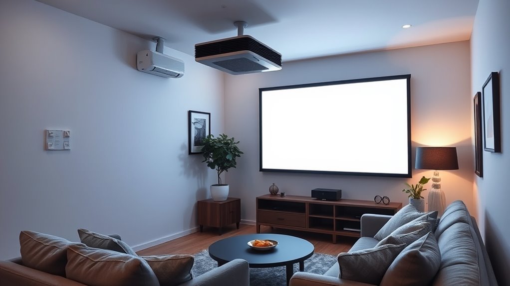 room size and brightness