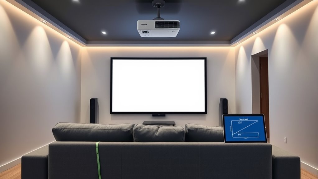 room size influences throw ratio