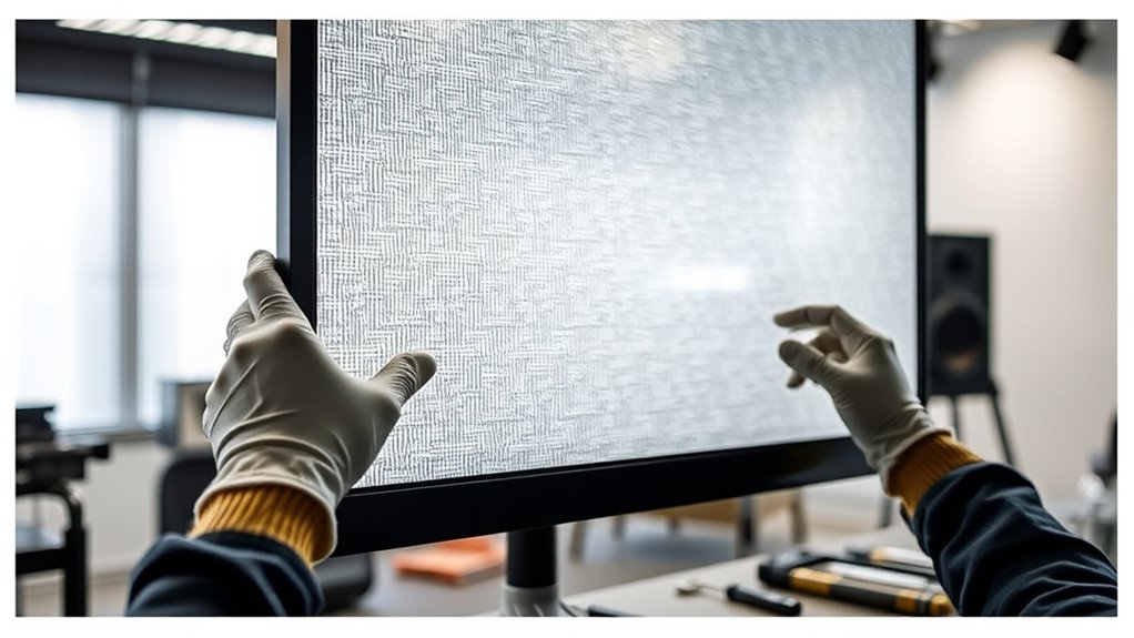 screen maintenance for sound transparency