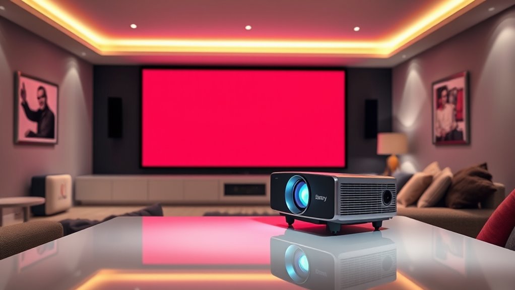 select projector by throw
