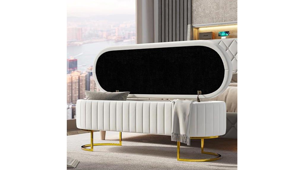 set of three storage ottomans