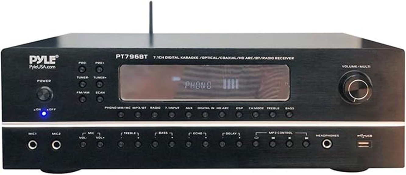 seven channel bluetooth amplifier