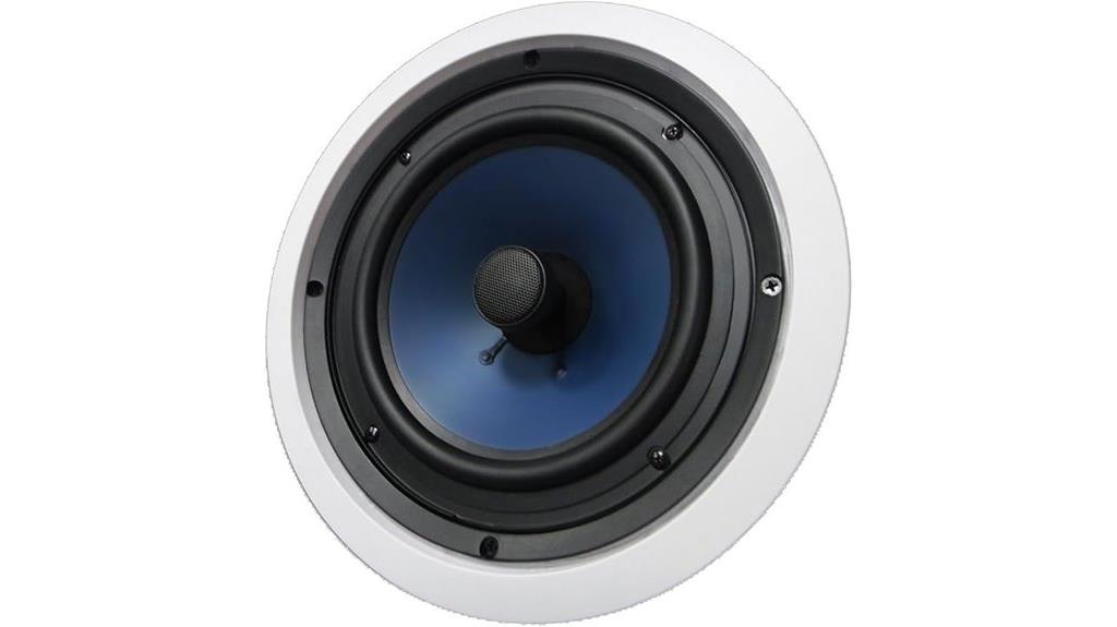 silver ceiling speaker with pivot