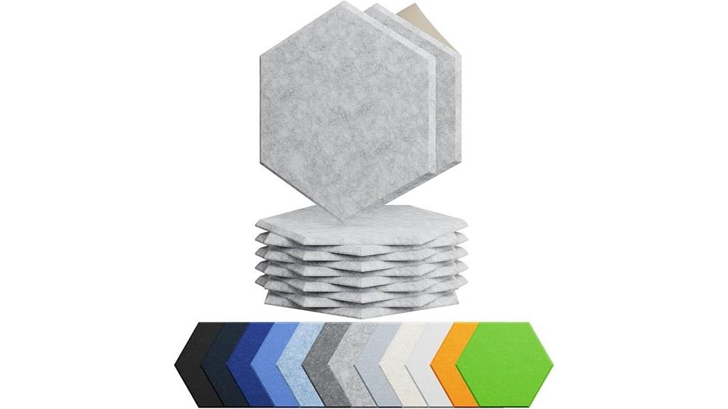 silver gray acoustic foam