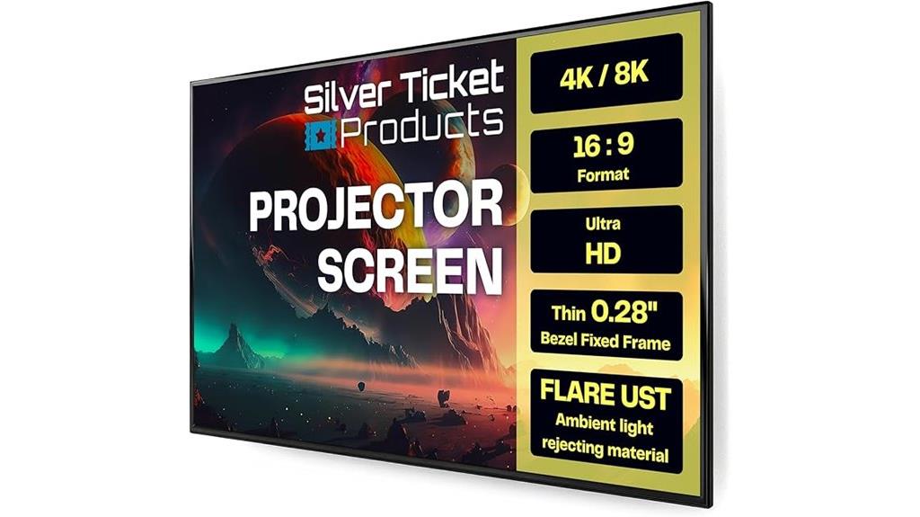 silver s7 projection screen