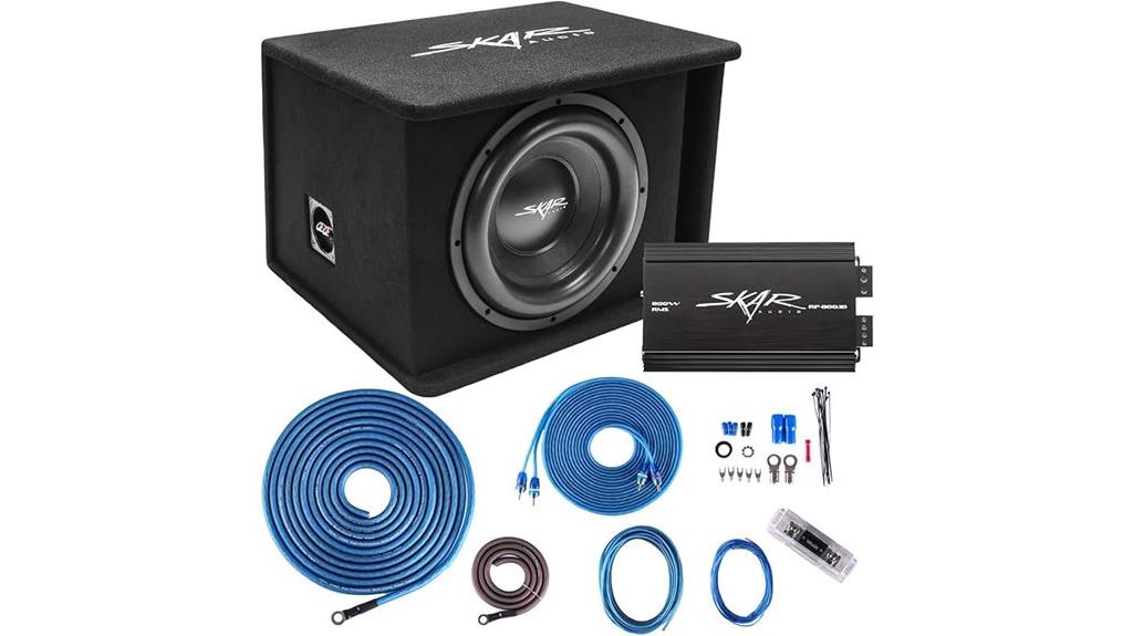 single 12 inch subwoofer package