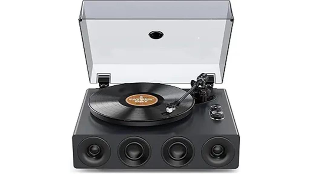 single unit high fidelity turntable