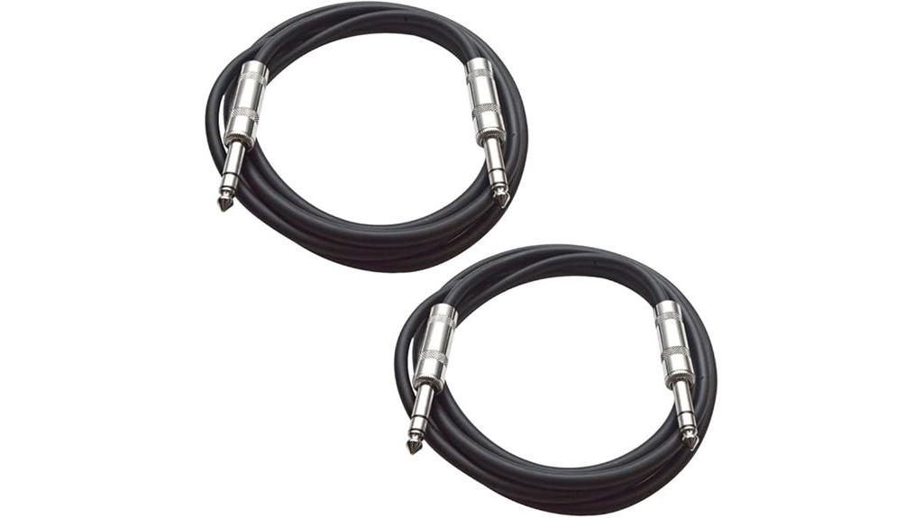 six foot trs patch cables
