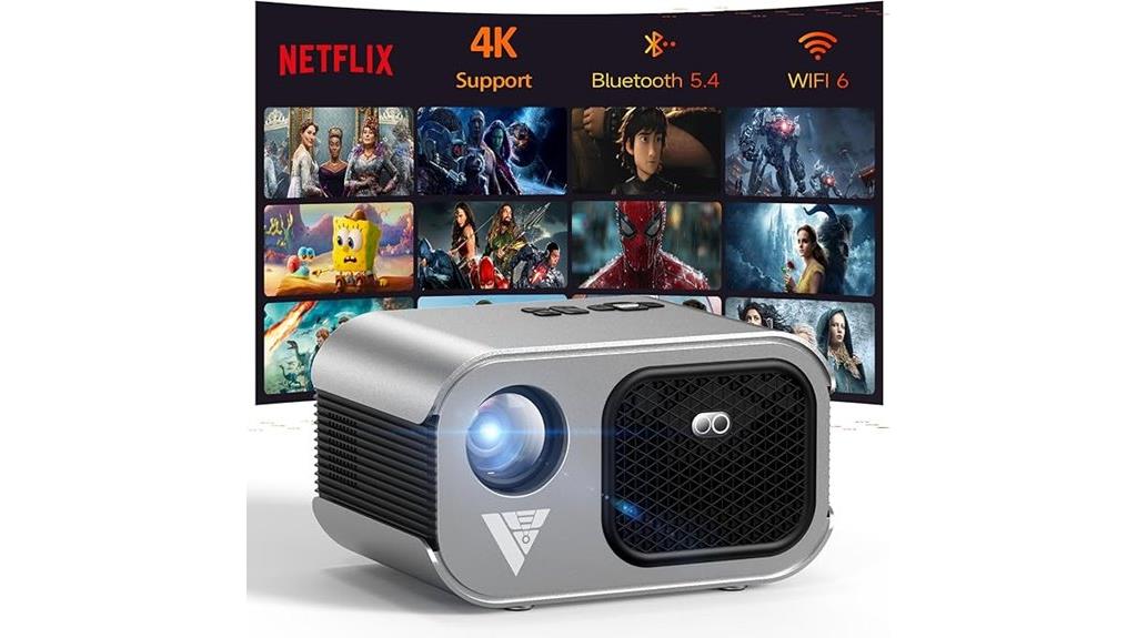 small 4k wireless projector