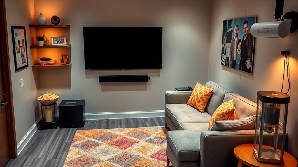 small apartment home theater