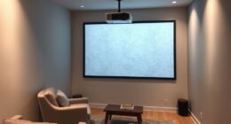 small room projector placement