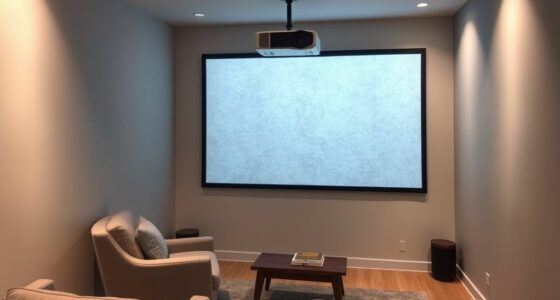 small room projector placement
