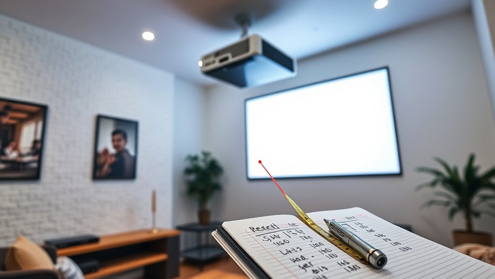 small room projector setup