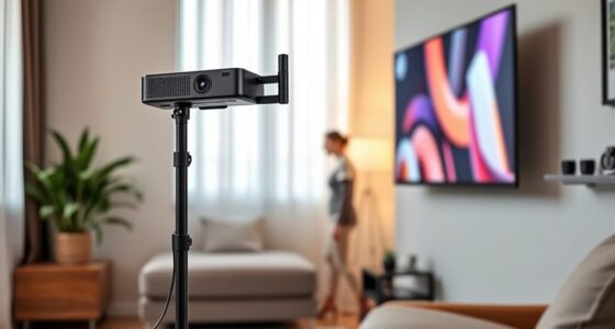 small room projector stands