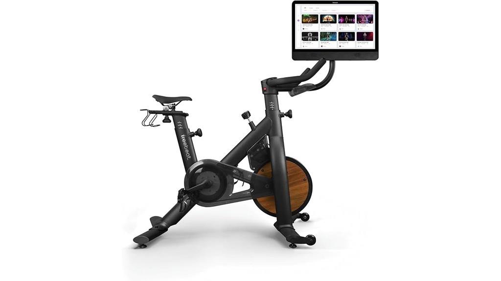 smart exercise bike touchscreen
