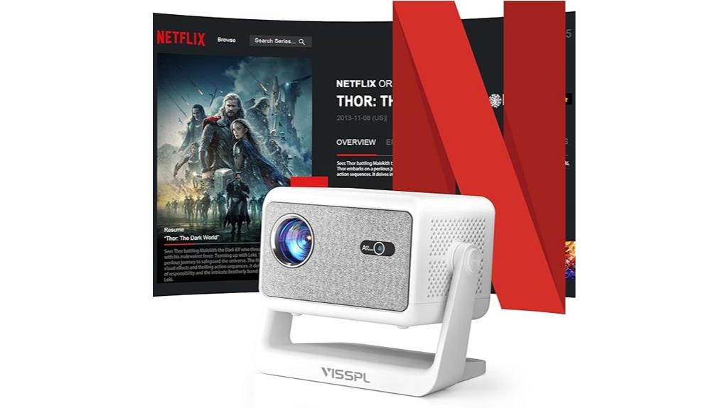 smart wifi bluetooth projector