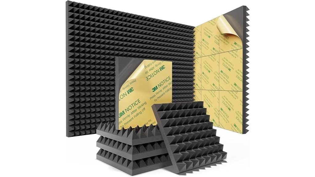 soundproof pyramid foam panels