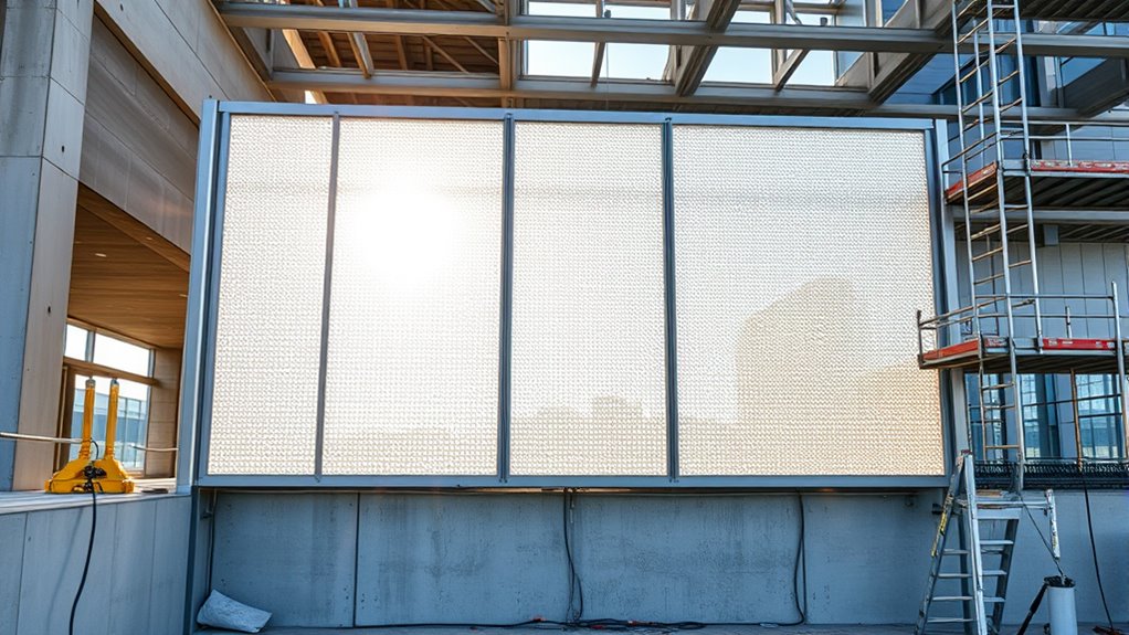 soundproof transparent outdoor barrier