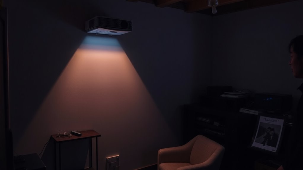 space efficient projector placement