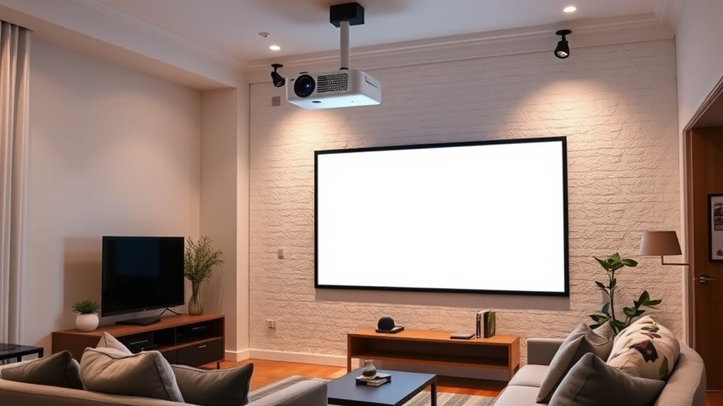 space saving high quality projection