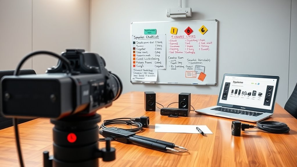 speaker setup documentation process