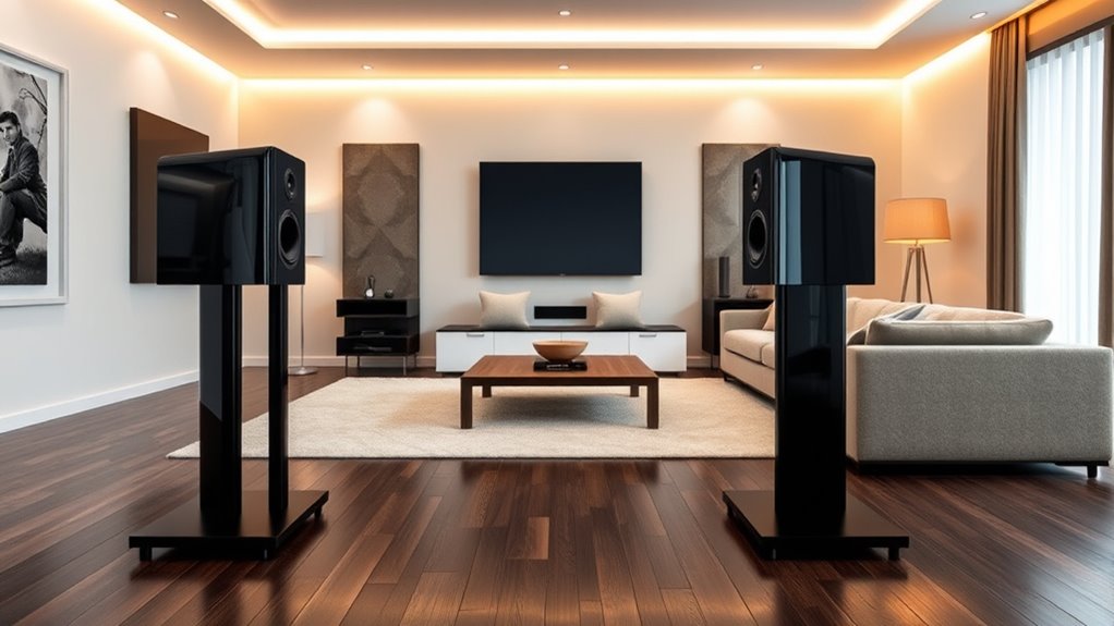 speaker stand features