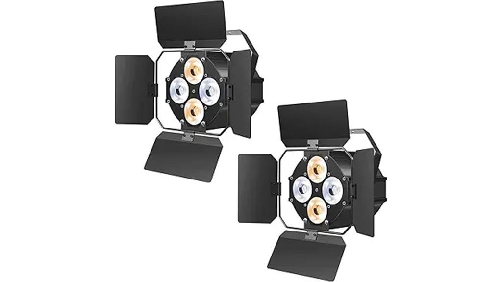 stage lighting with barn doors