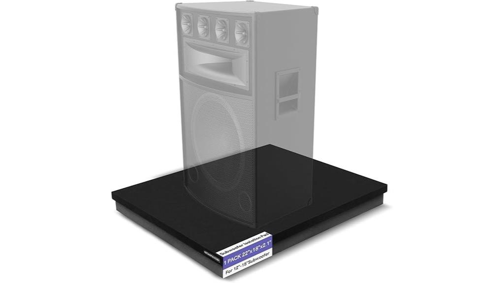 subwoofer isolation pad