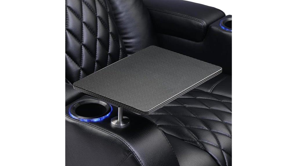 swivel tray couch seat